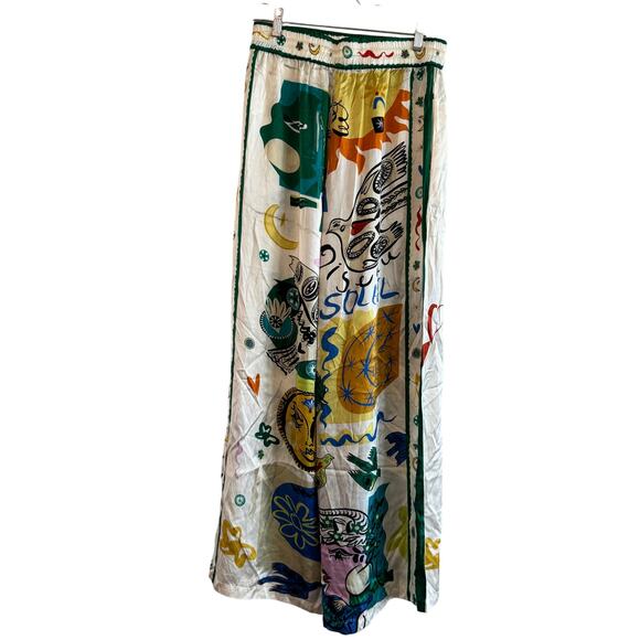 Alemais Soleil Silk Pants Ivory - Picture 7 of 12